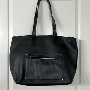 Vegan leather tote